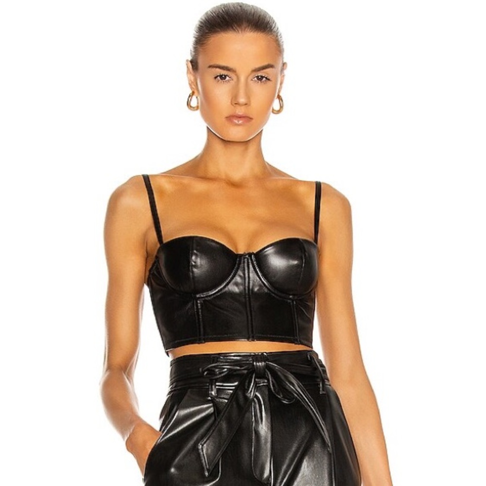 FLEUR DU MAL Vegan Leather Bustier
